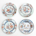 A Collection of Four Imari Plates