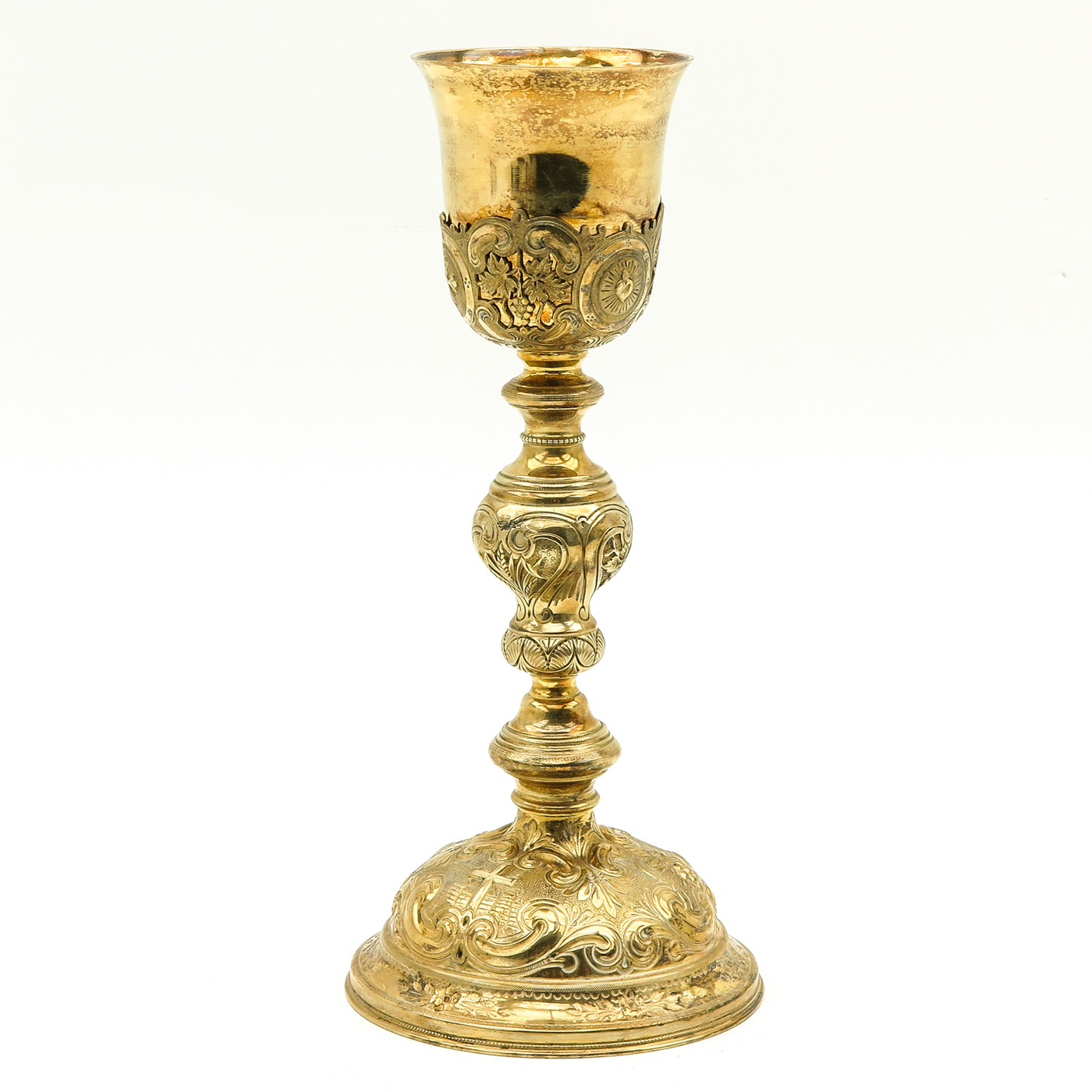 A 19th Century Gold Gilt Silver Chalice - Image 3 of 4