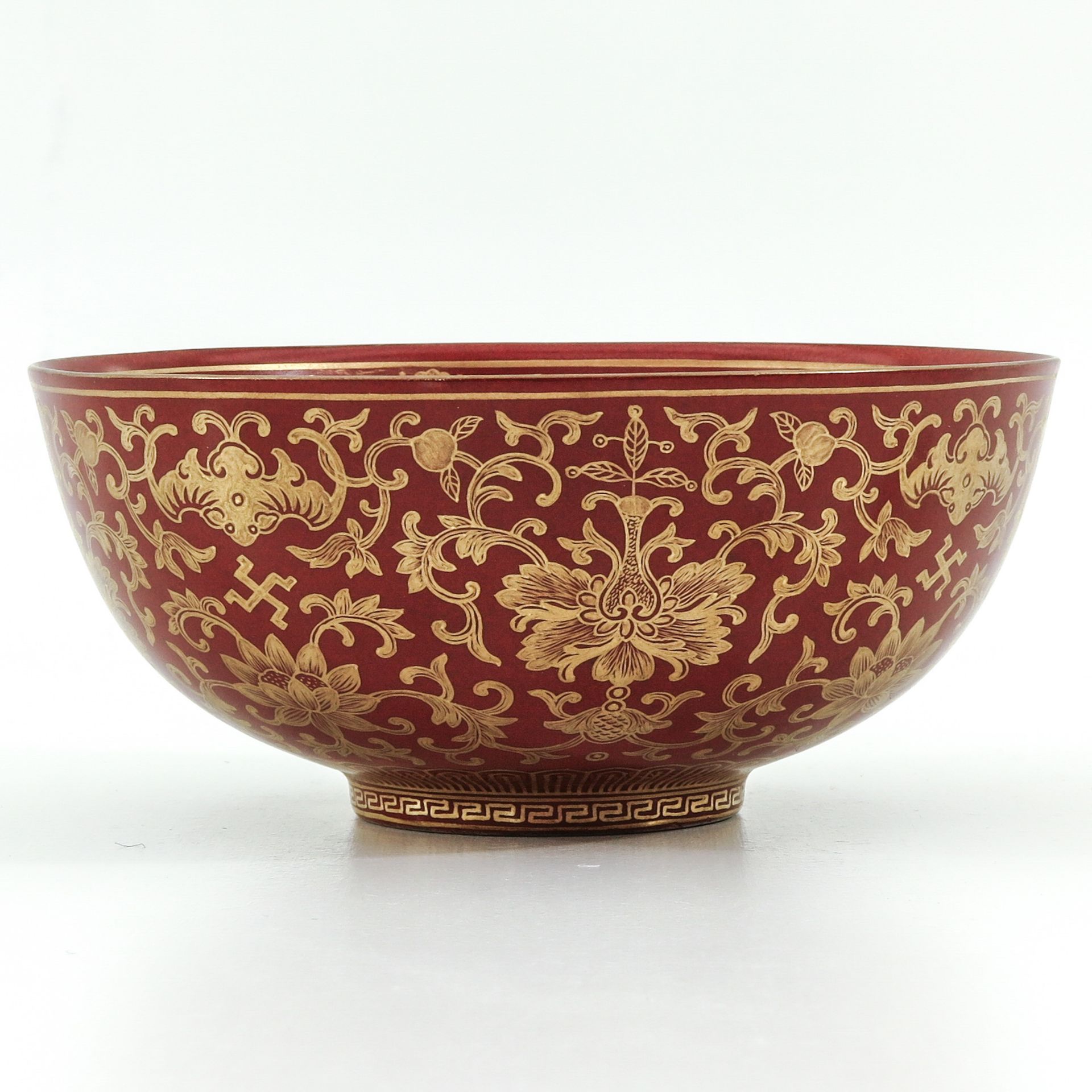 An Orange and Gilt Bowl - Bild 2 aus 9