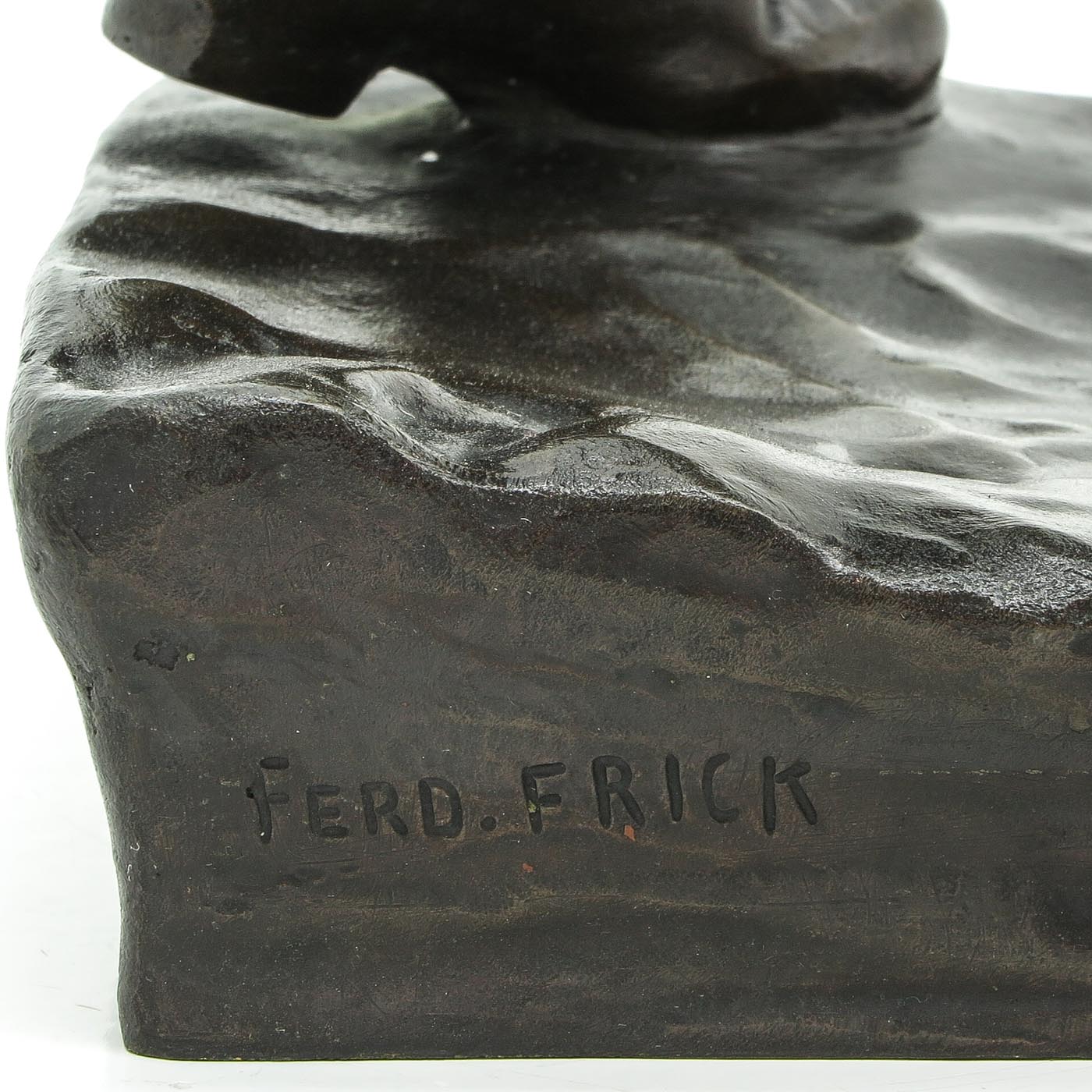 A Bronze Sculpture Signed Ferd Frick - Image 6 of 8