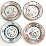 A Series of Four Famille Rose Plates