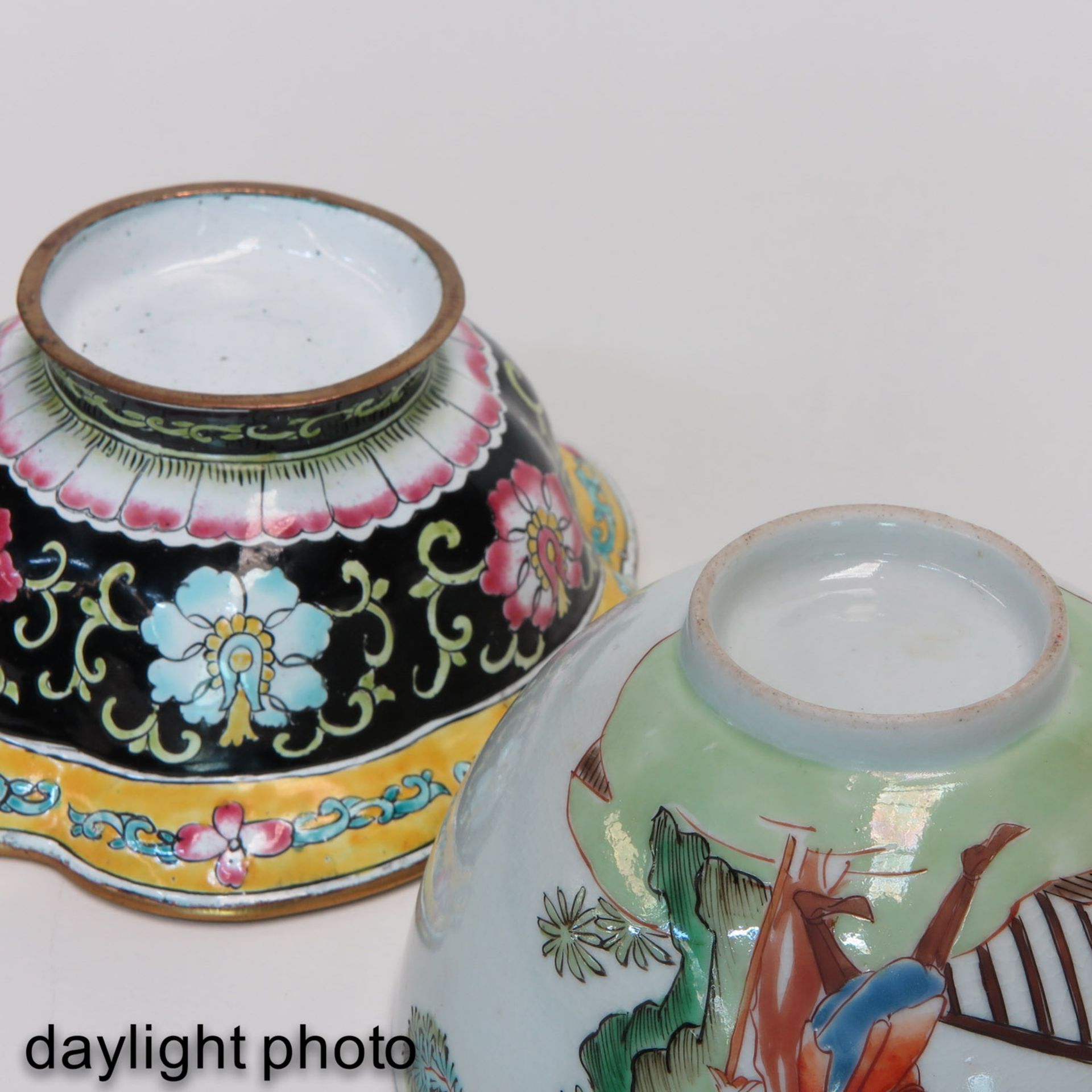 A Cup with Cover and Cloisonne Bowl - Bild 8 aus 9