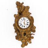 A Signed Louis XV Cartel Clock