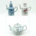 A Collection of Three Teapots