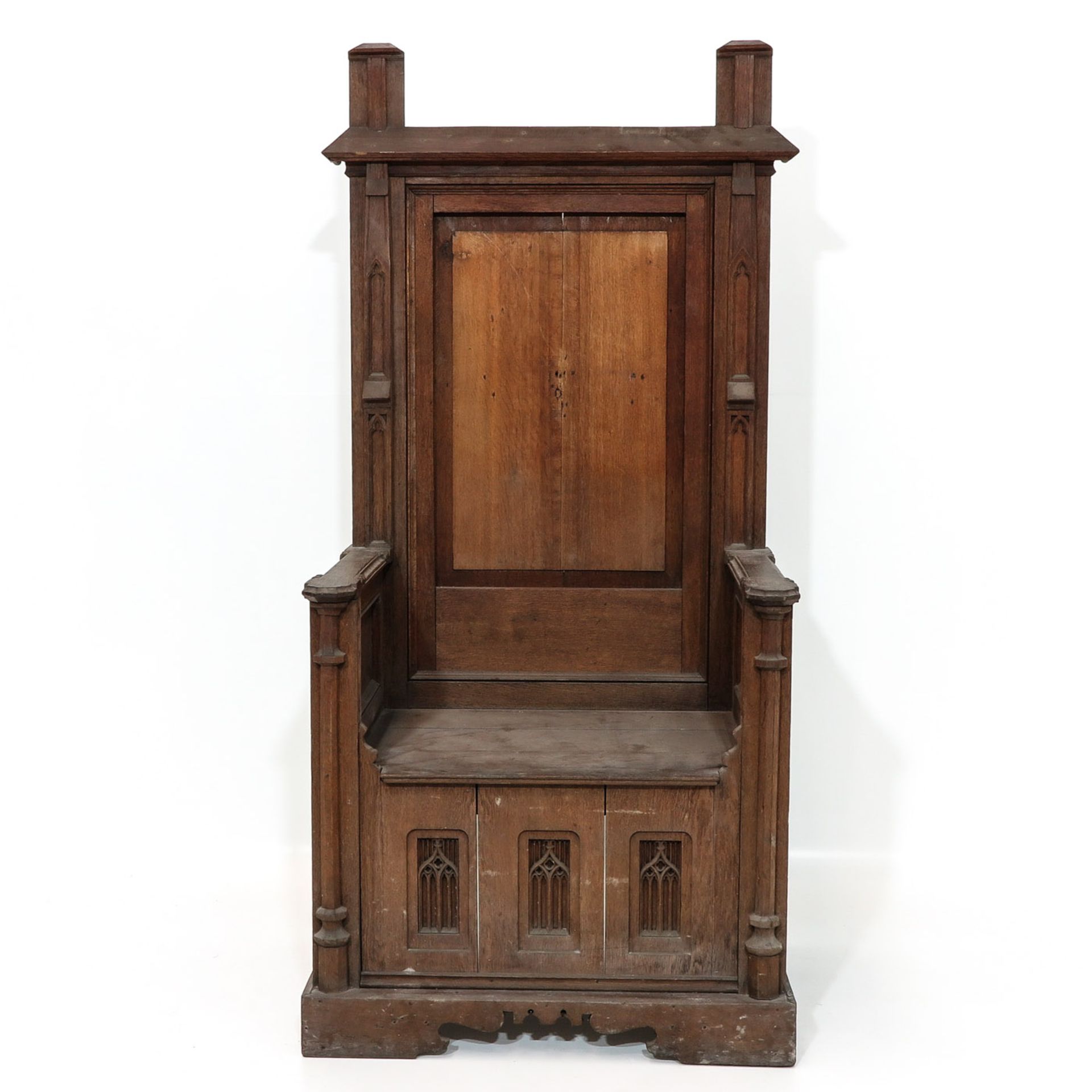 A 19th Century Neo-Gothic Cardinal Chair