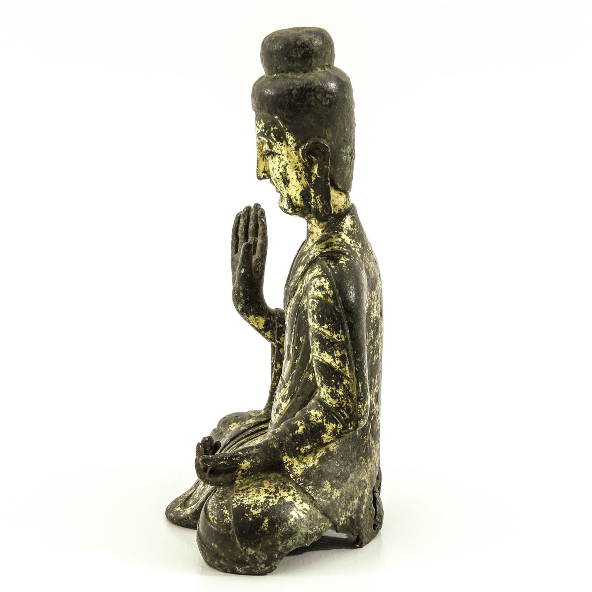 A Gilt Bronze Buddha - Bild 2 aus 10