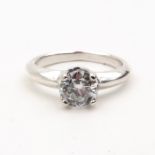 A Ladies Diamond Solitaire Ring 0.93 Carat