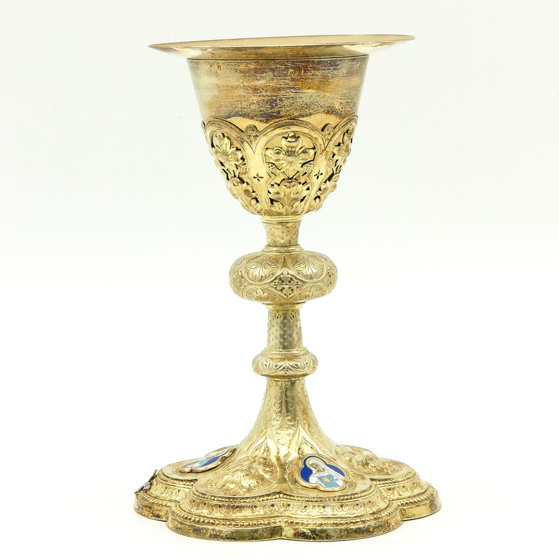 A Gilt Silver Chalice - Bild 3 aus 5