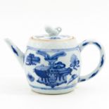 A Blue and White Teapot