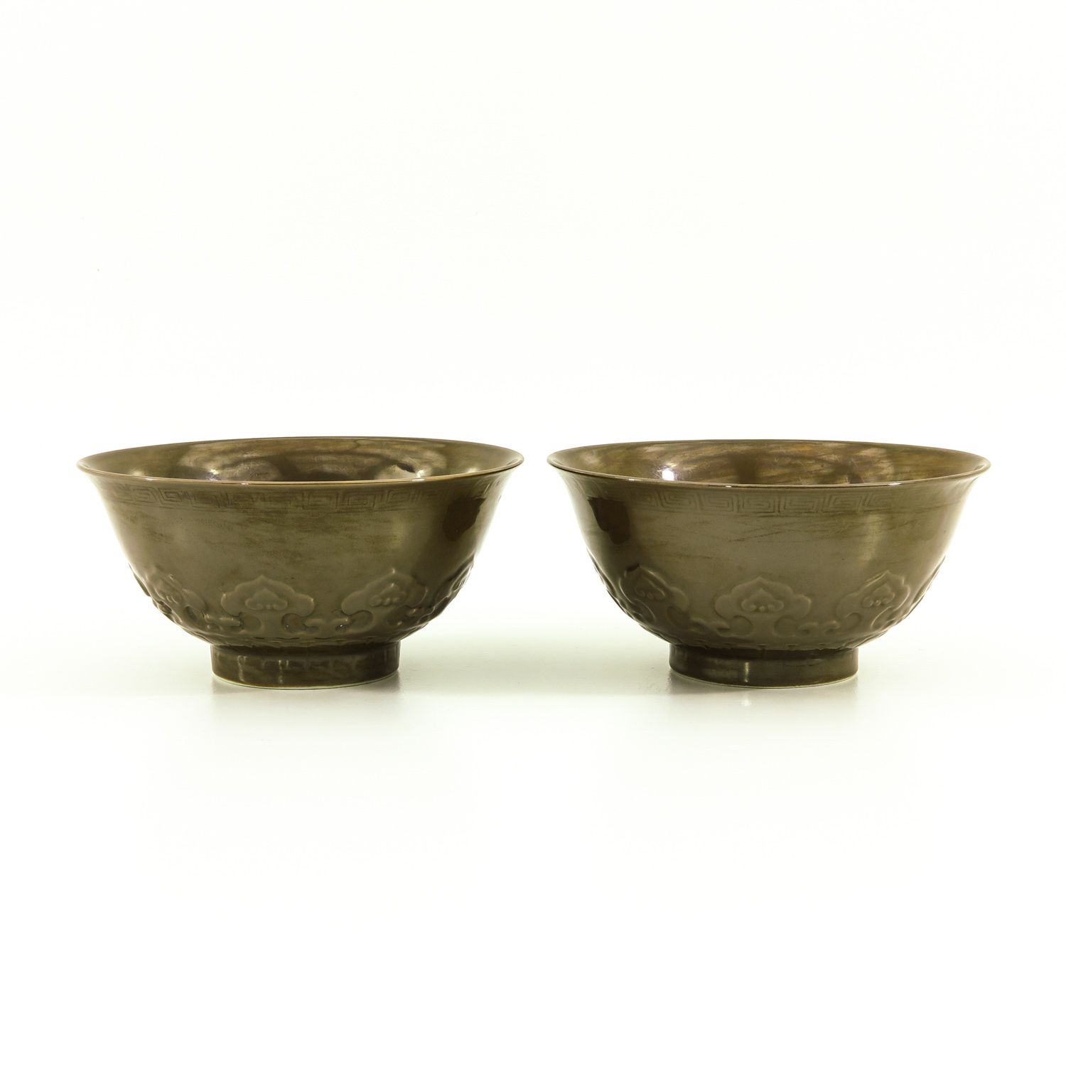 A Pair of Monochrome Brown Glaze Bowls