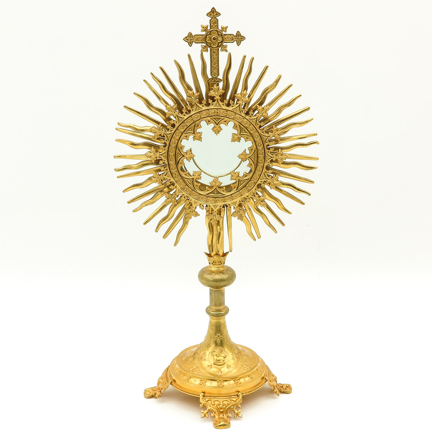 A Fine 19th Century Gilt Monstrance