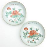 A Pair of Polychrome Plates