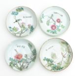 A Collection of Four Polychrome Plates