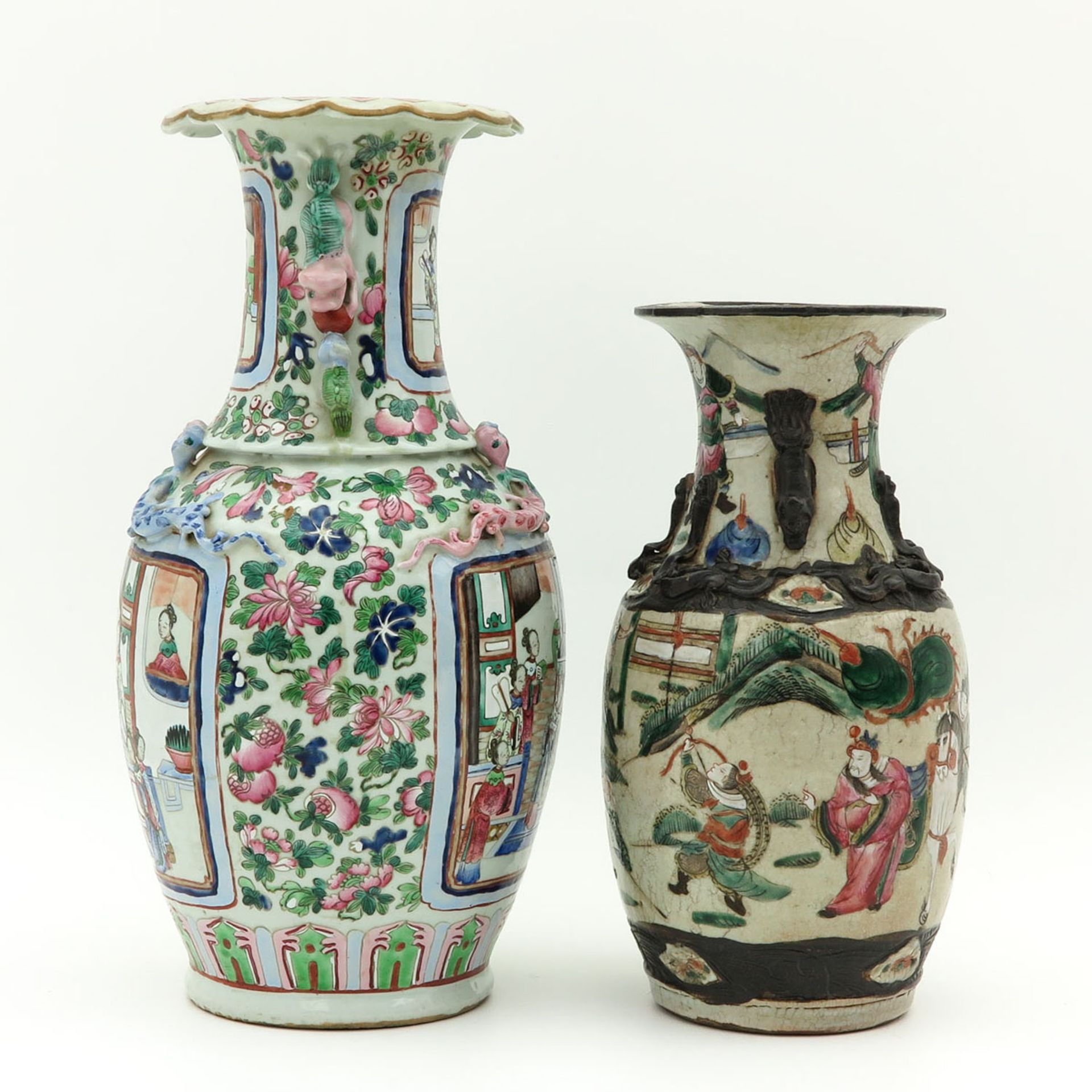 A Nanking and Cantonese Vase - Image 2 of 10