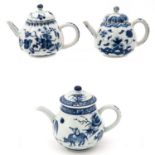 A Collection of Three Teapots