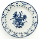 A Blue and White Plate