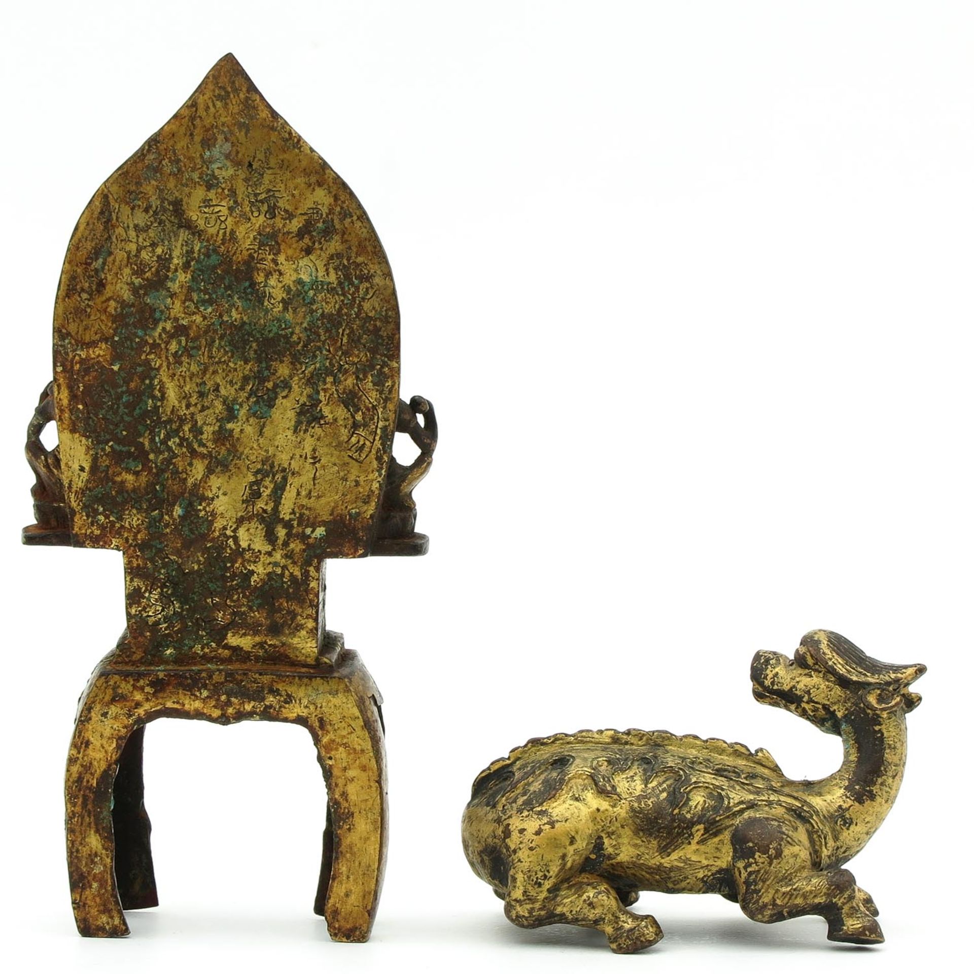 Two Bronze Chinese Figures - Image 3 of 10