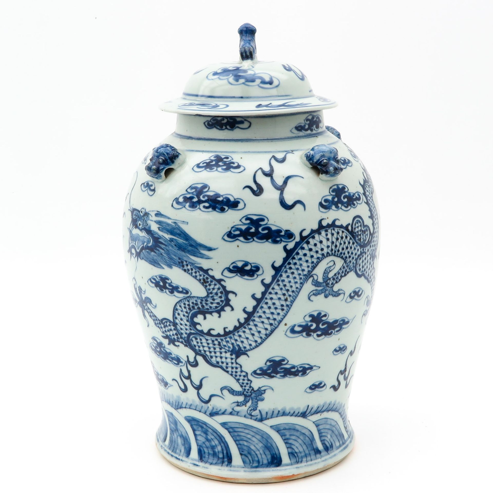 A Blue and White Jar with Cover - Image 2 of 9