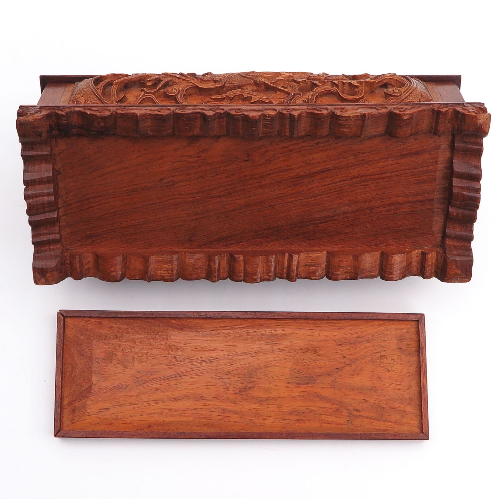 A Carved Wood Box - Image 6 of 10