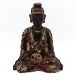 A Carved Wood Buddha