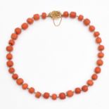 A Fine 19th Century Red Coral Necklace