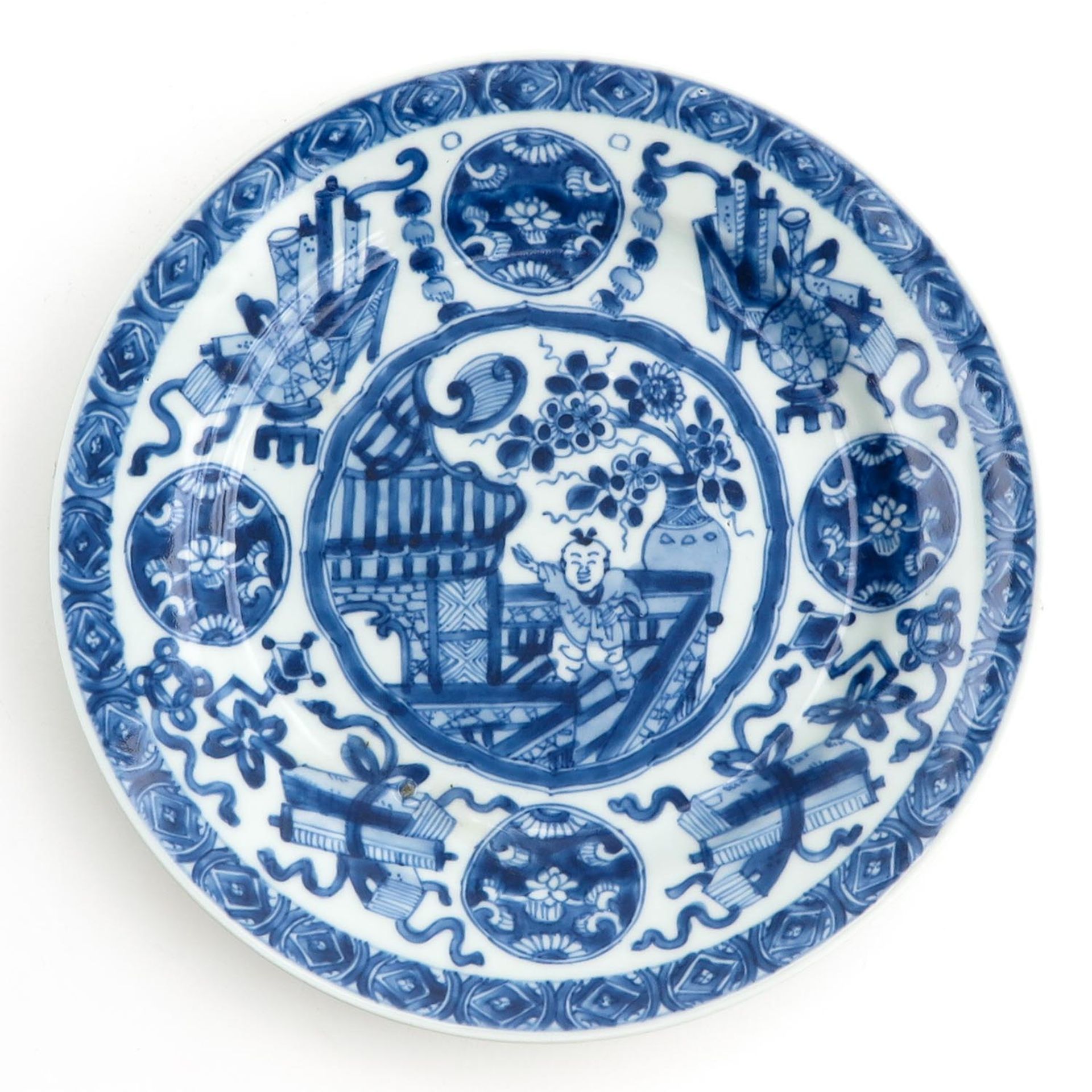 A Pair of Blue and White Plates - Image 3 of 10