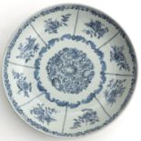 A Blue and White Serving Plate