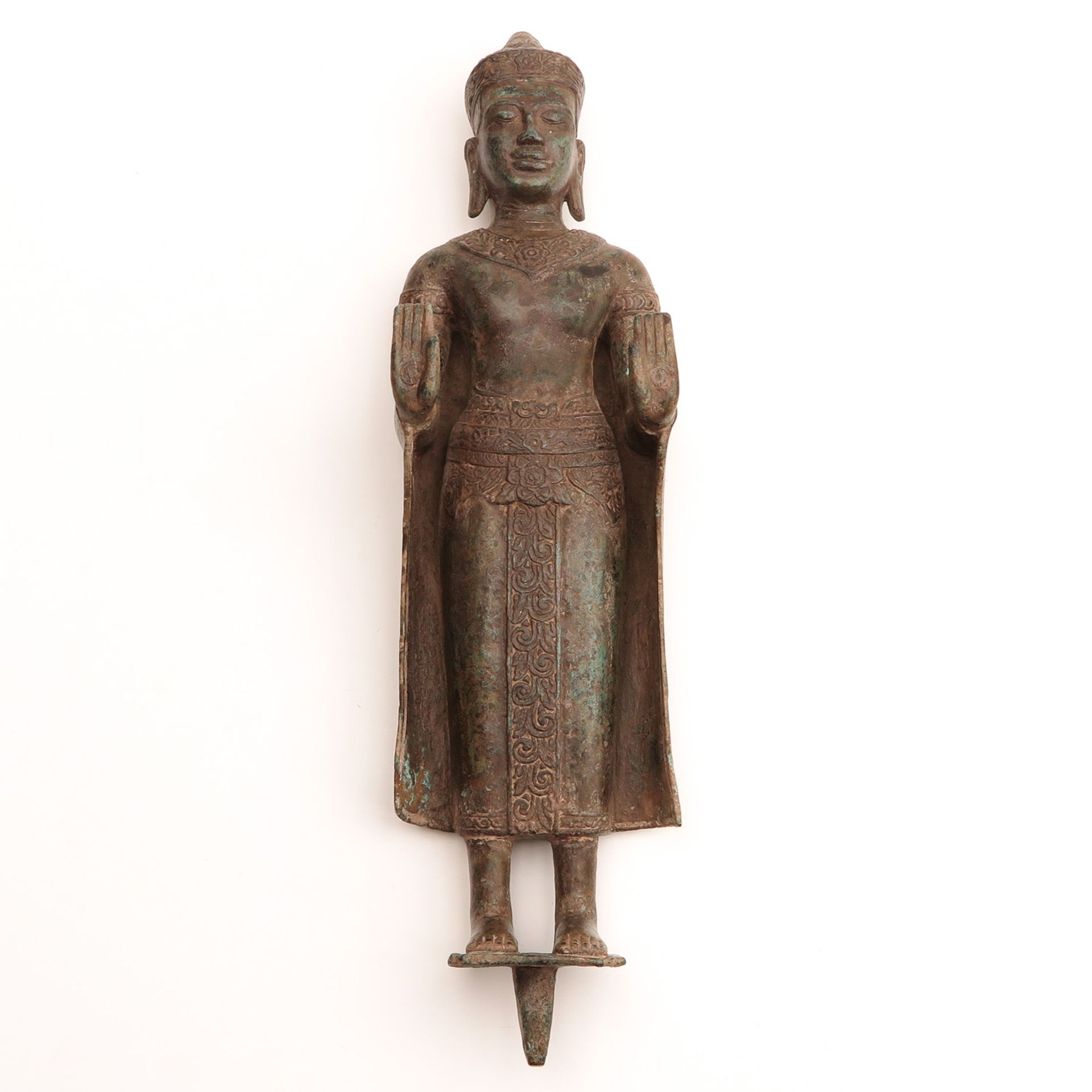 A Bronze Cambodian Buddha