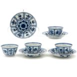 A Set of 4 Cups and Saucers