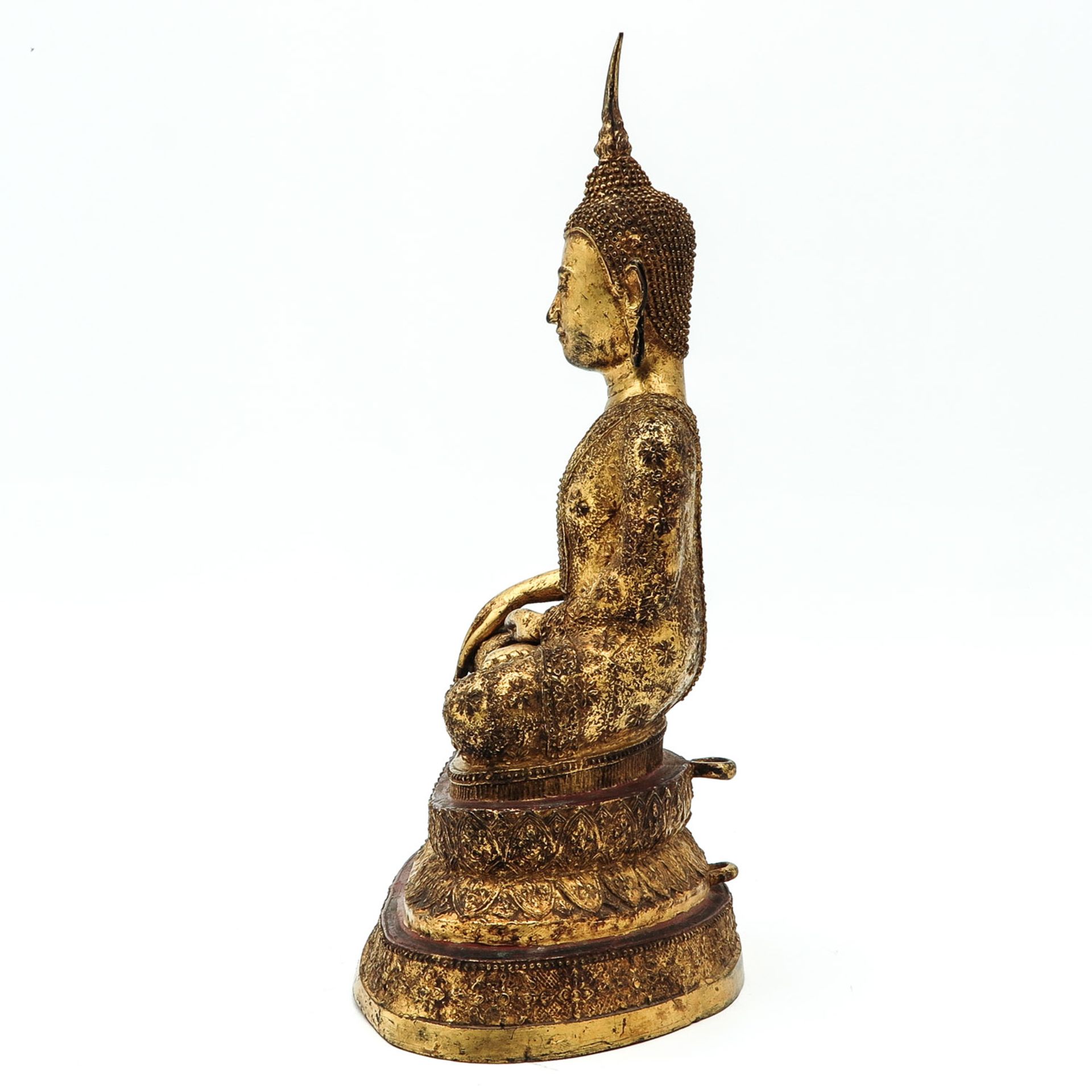 A Gilt Bronze Buddha - Image 2 of 10