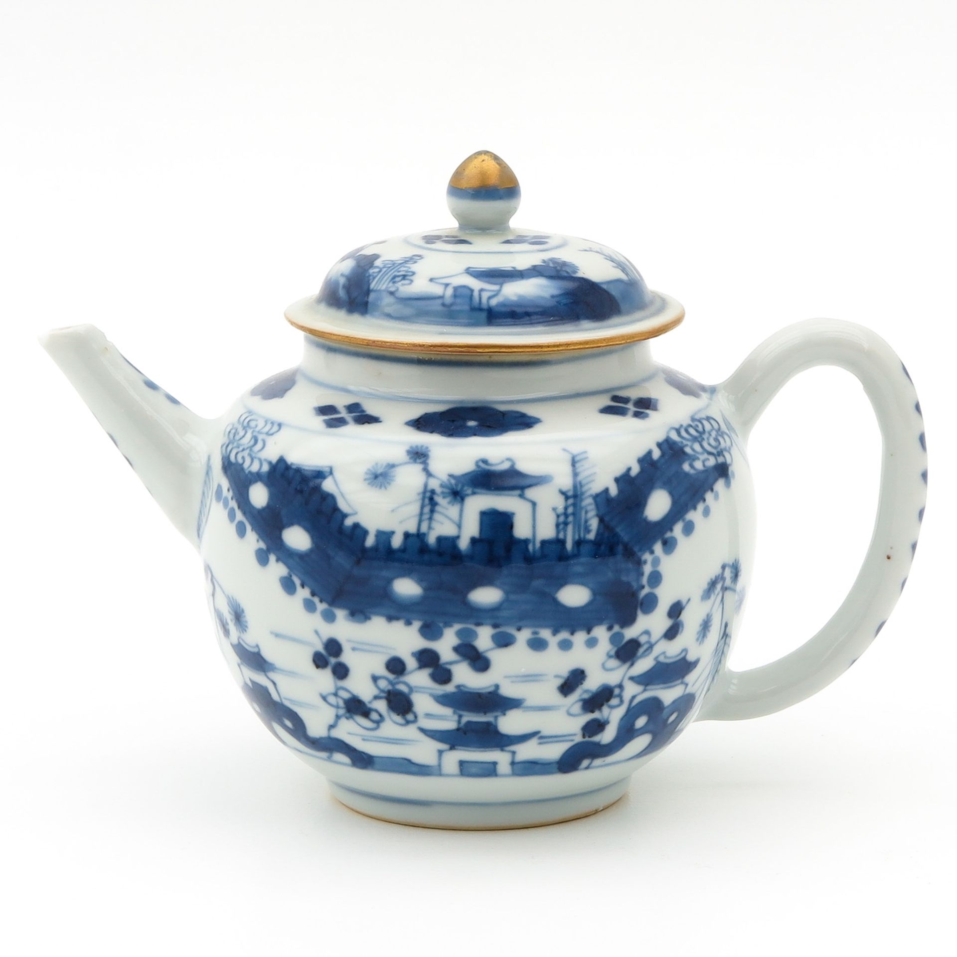 A Blue and White Teapot