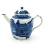 A Blue and White Teapot