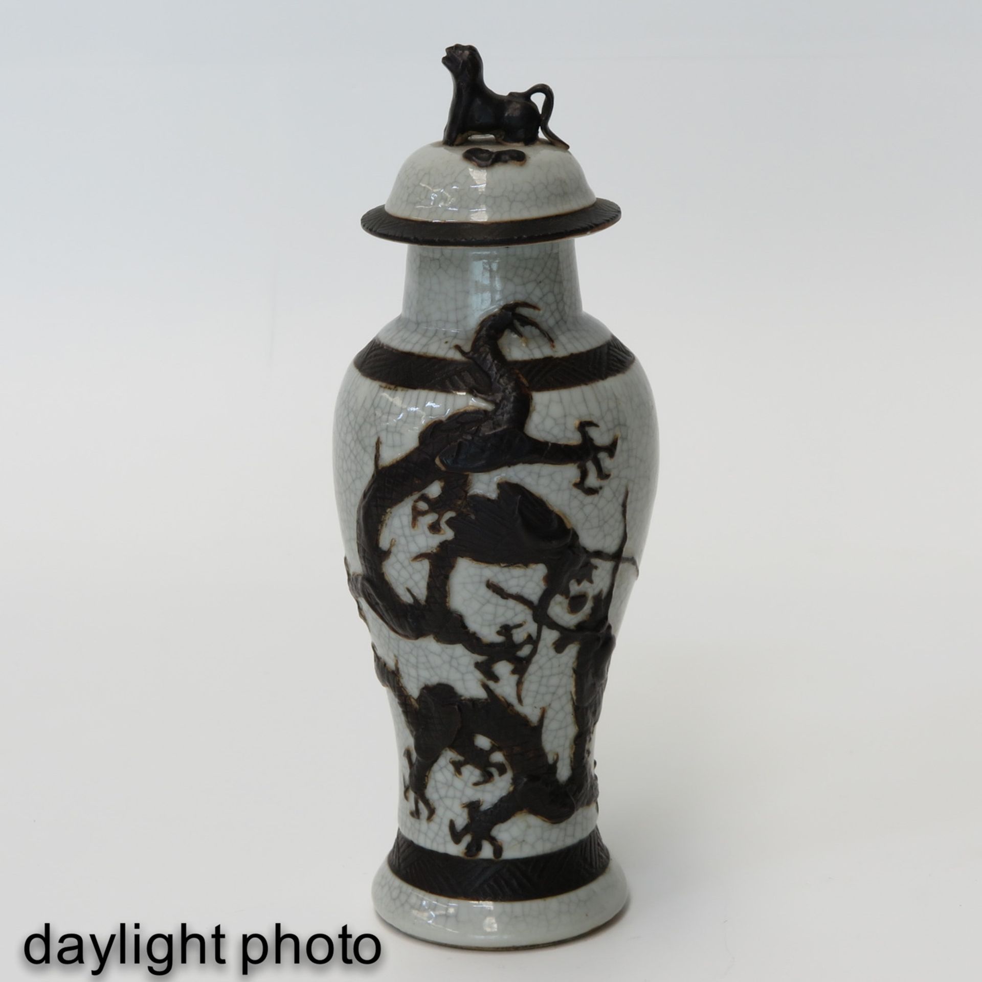 A Small Nanking Vase with Cover - Image 7 of 10