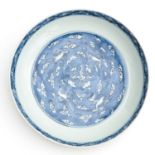 A Blue and White Plate