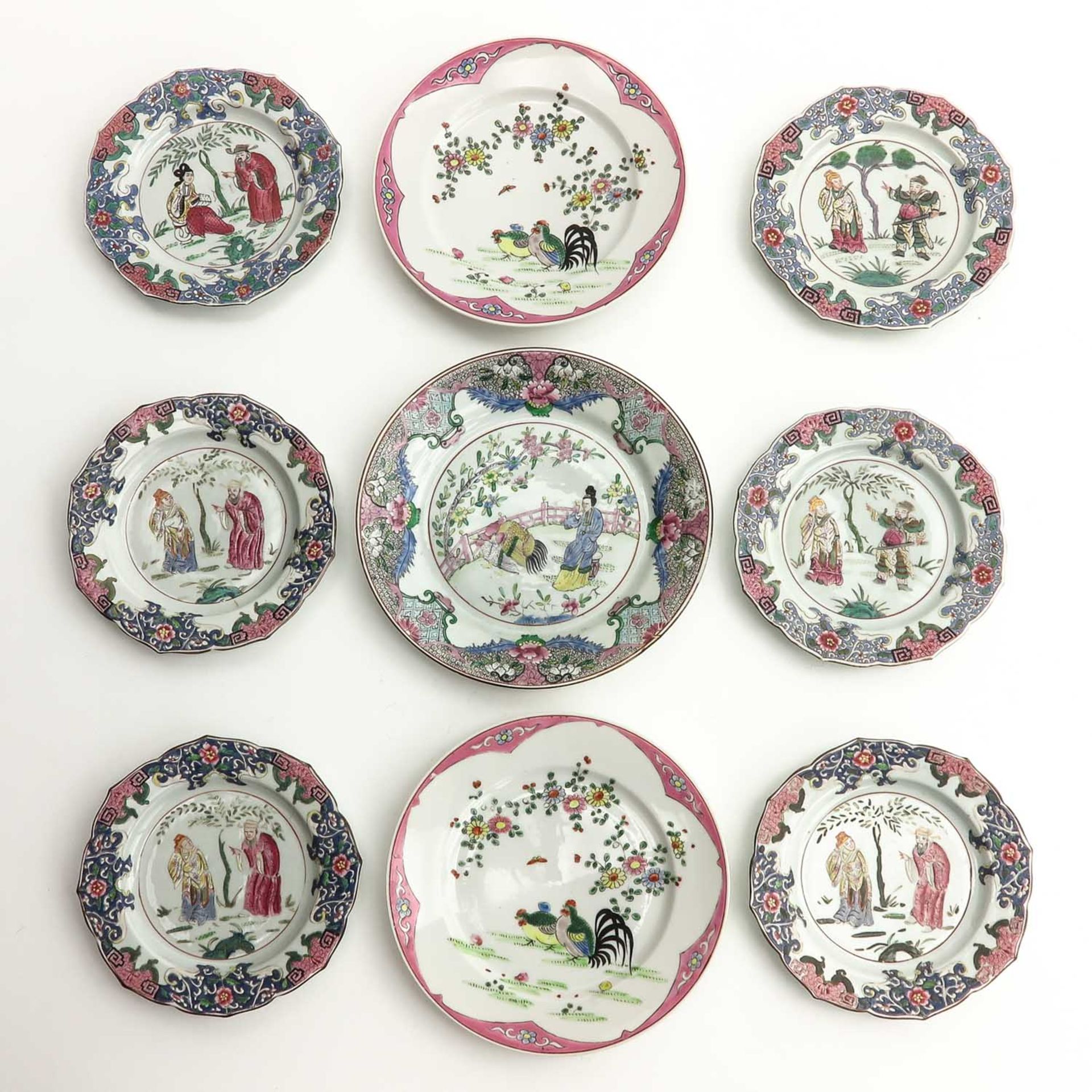 A Collection of 9 Plates