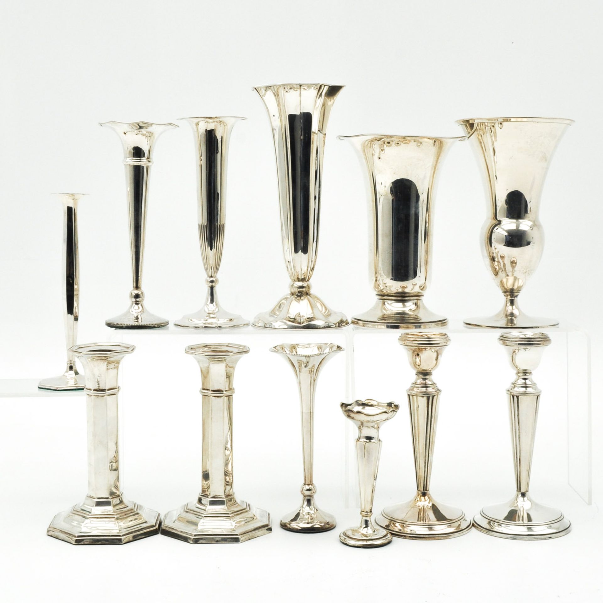 A Collection of Vases and Candlesticks - Image 4 of 8