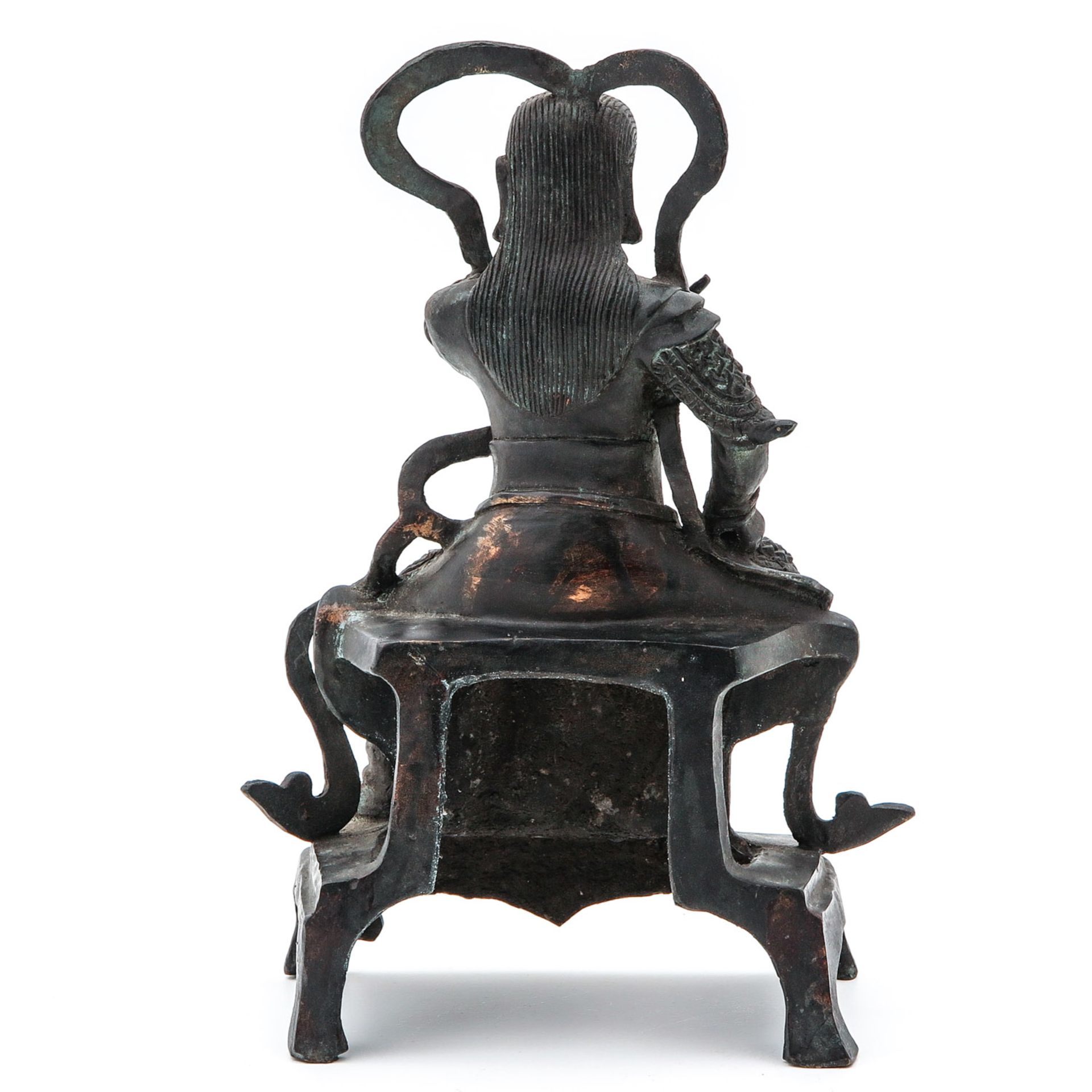 A Bronze Buddha Sculpture - Image 3 of 10