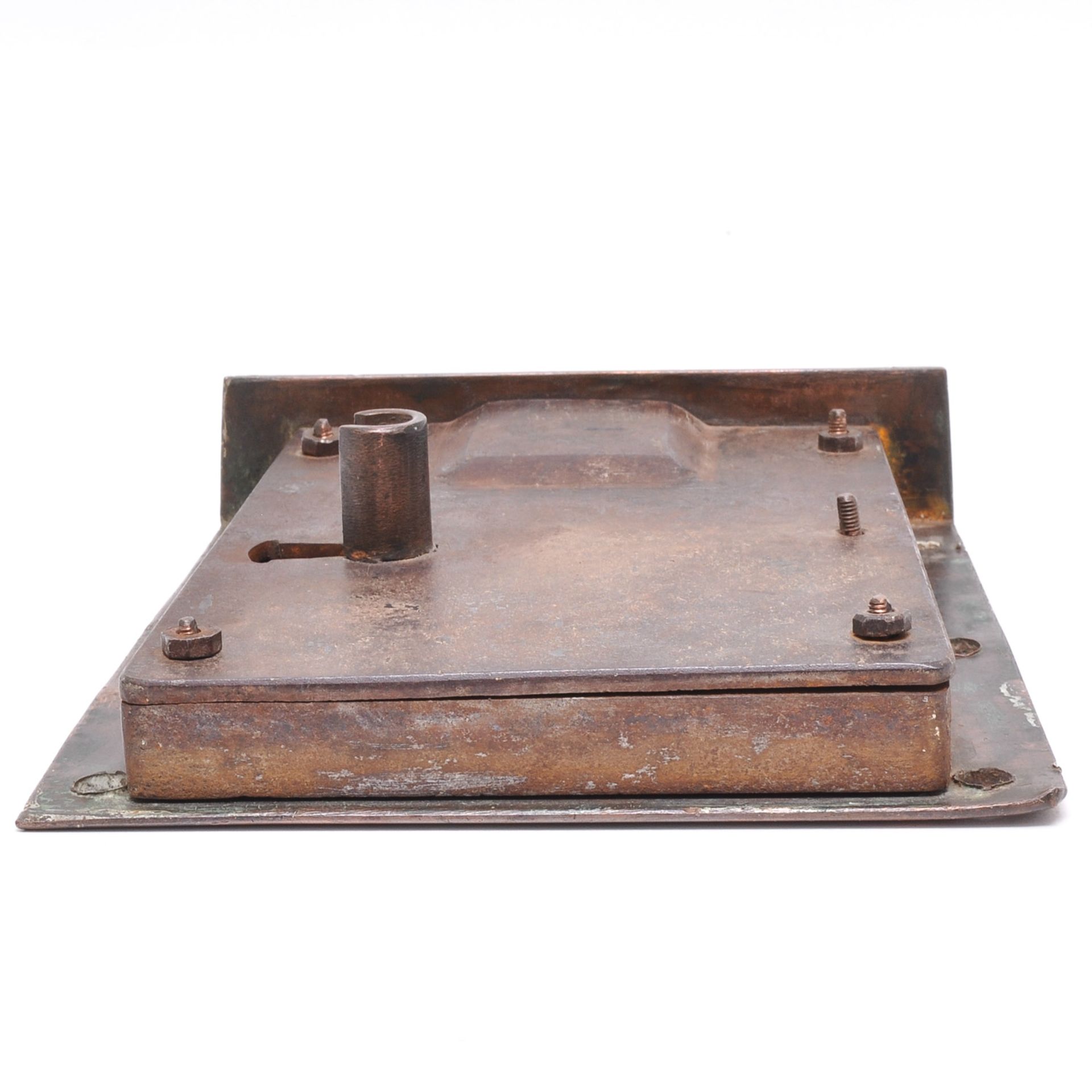 An 18th Century Copper Door Lock - Image 4 of 4