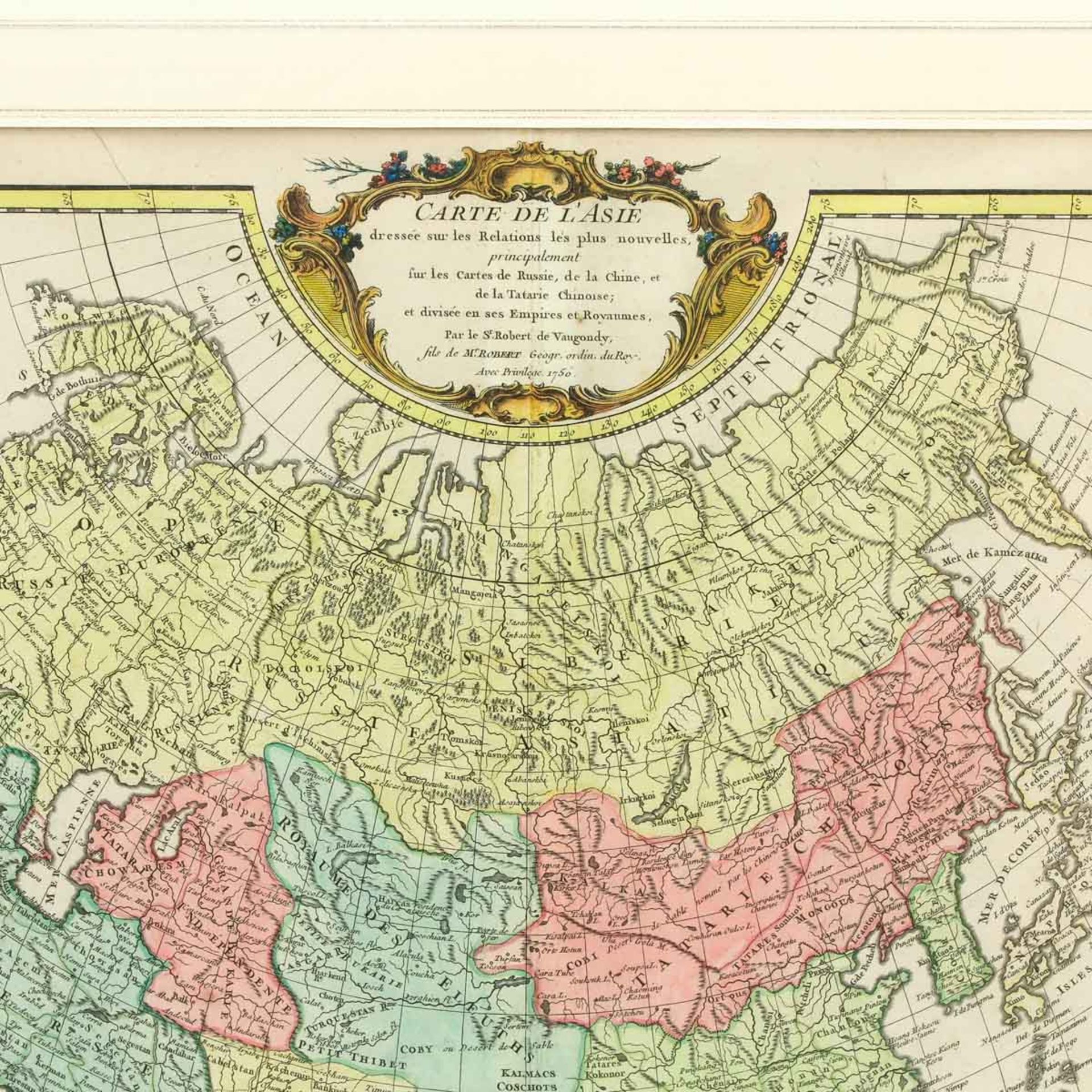 A Map Titled Carte de L Asie - Image 2 of 4