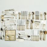 A Dutch Silver Cutlery Set