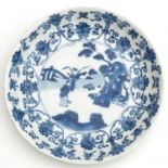 A Blue and White Plate