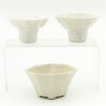 A Collection of 3 Libation Cups