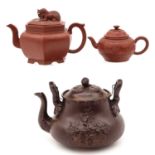 A Collectin of 3 Teapots