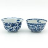 A Pair of Blue and White Bowls