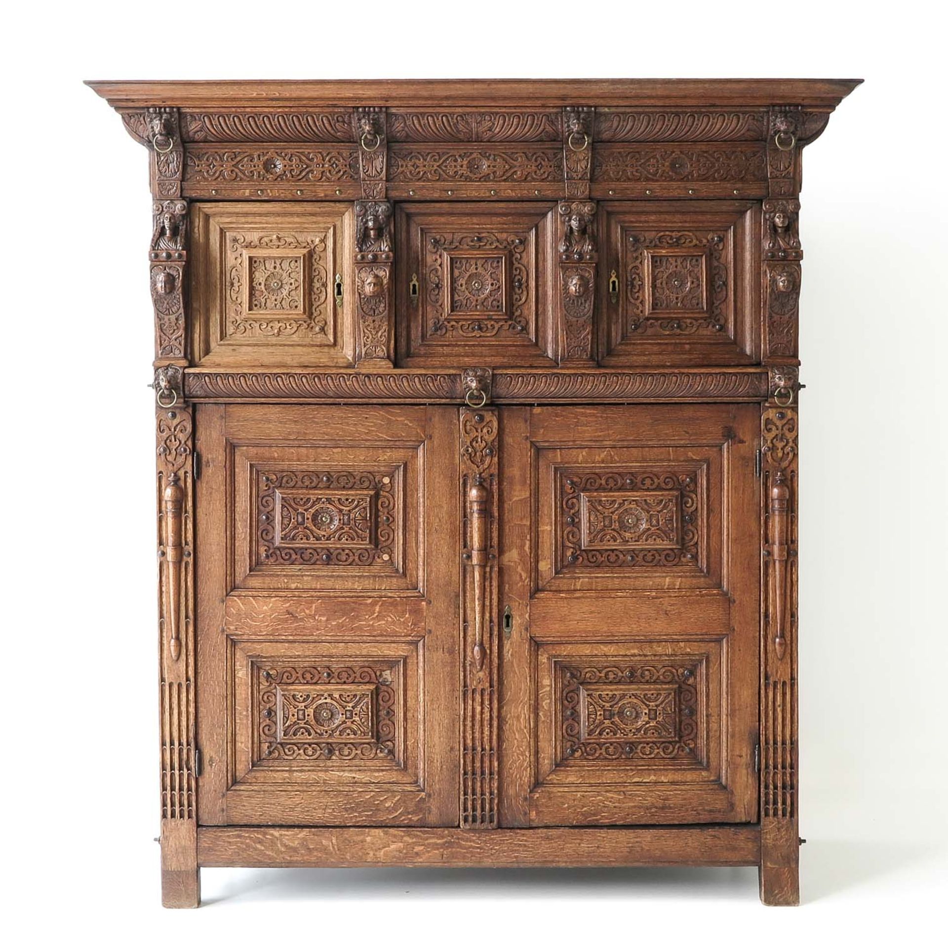 A 17th Century 5 Door Flemish Cabinet