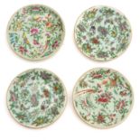 A Series of 4 Cantonse Plates