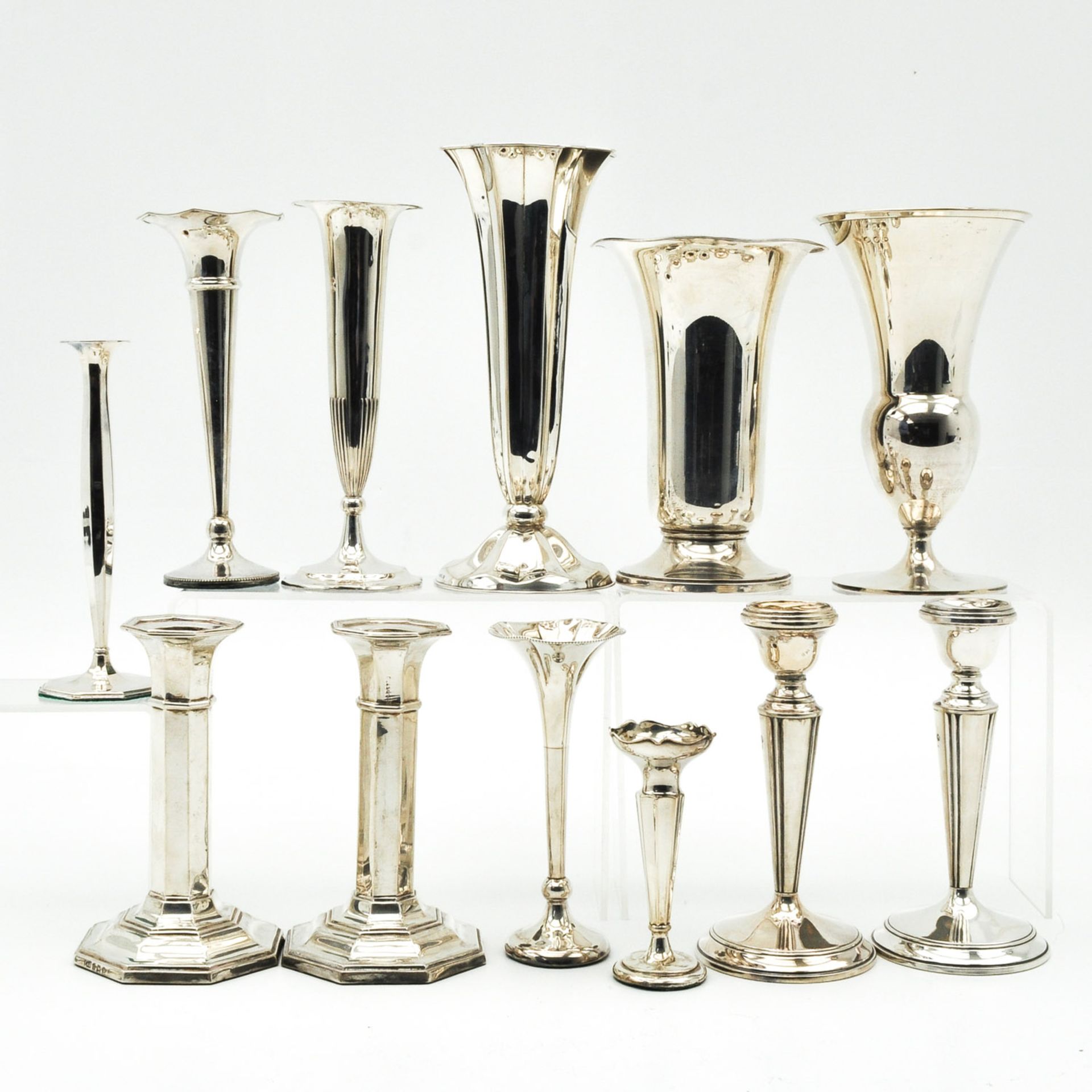 A Collection of Vases and Candlesticks - Image 3 of 8