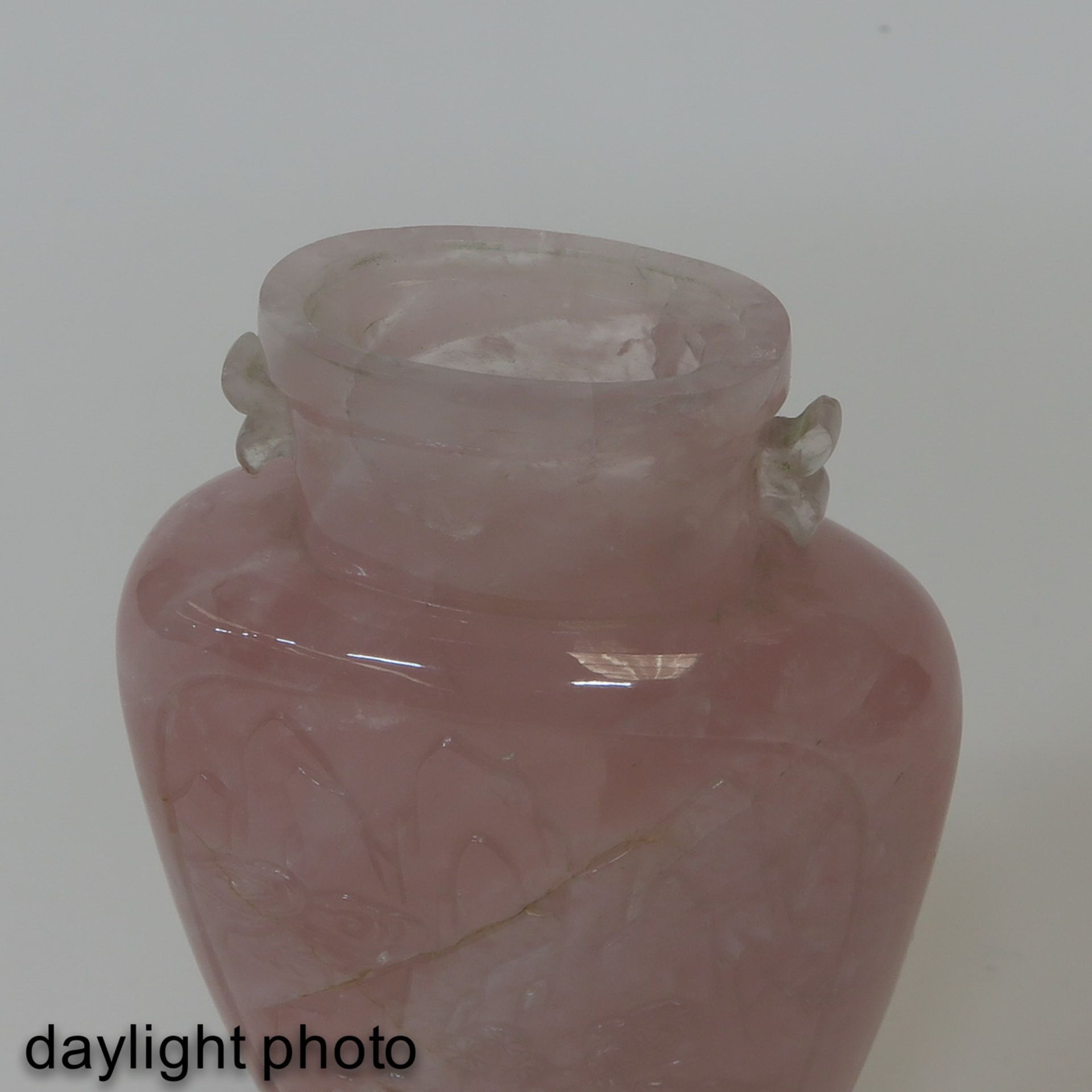 A Carved Quartz Vase with Cover - Image 9 of 10