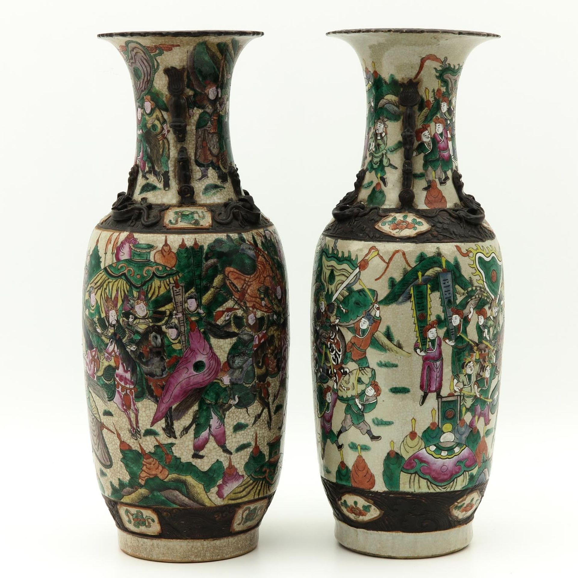 A Pair of Nanking Vases - Image 4 of 10
