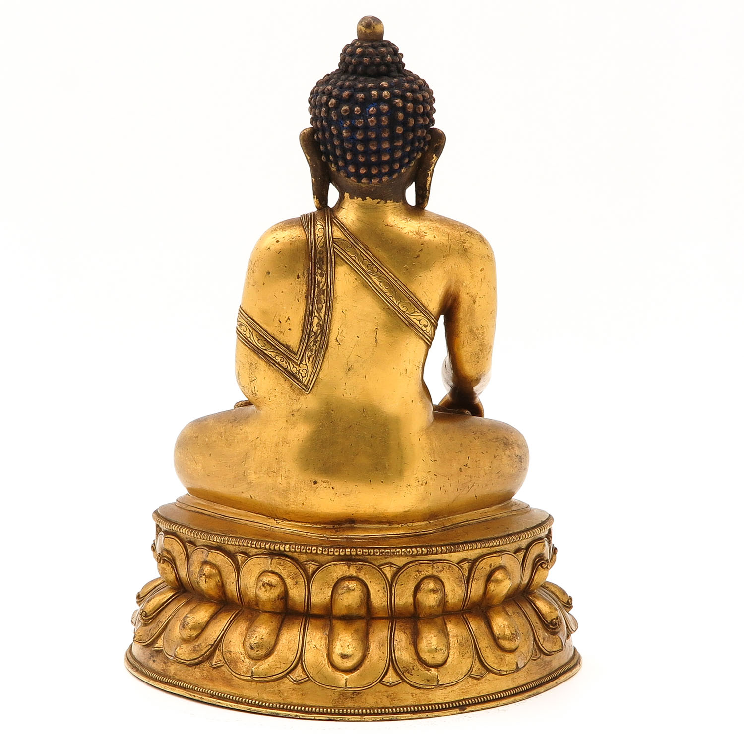 A Bronze Buddha Sculpture - Image 3 of 10